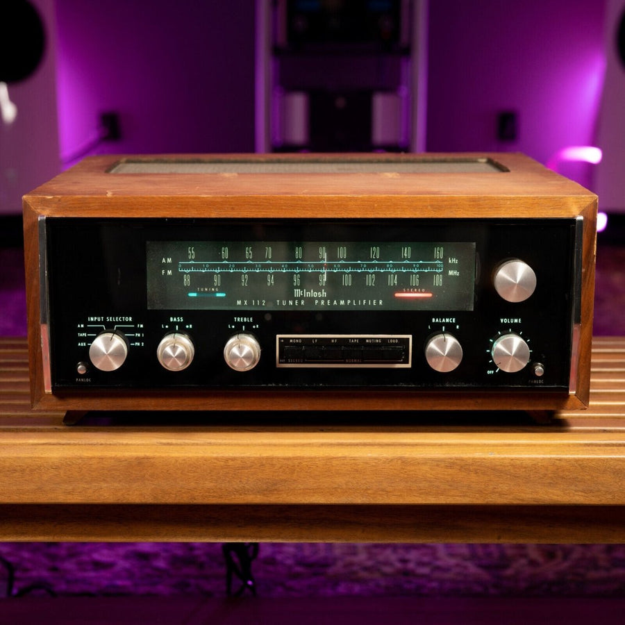 McIntosh MX-112 Tuner Preamplifier w/Wood Case - McIntosh-Audio-Exchange