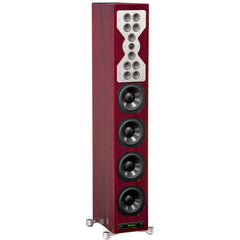 McIntosh XR100 floor standing loudspeaker in red walnut