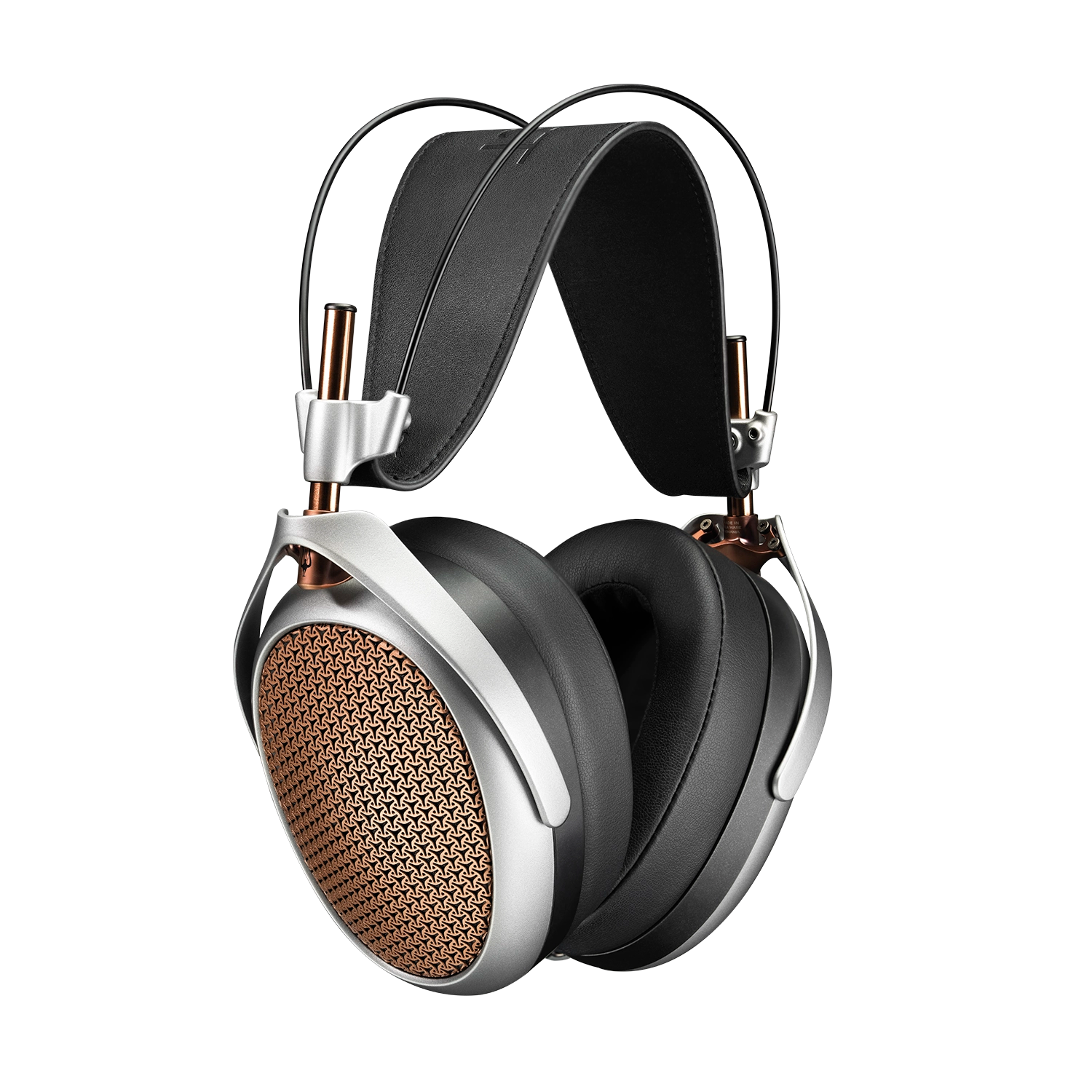Meze POET open-back planar magnetic headphones angled front view