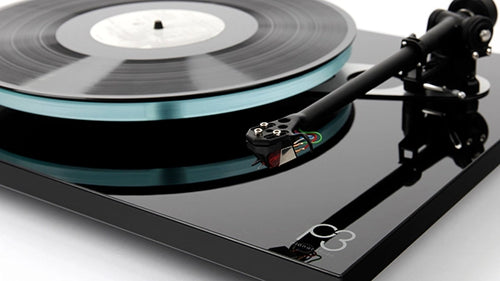 Mid level Turntables banner at Audio Exchange featuring Rega Planar turntables