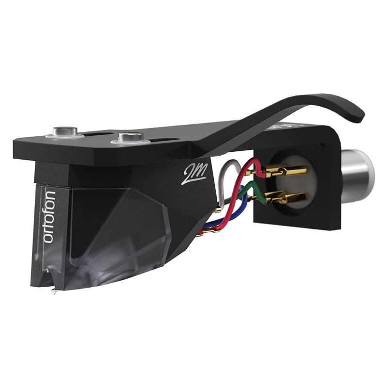 Ortofon 2M Silver Phono Cartridge Premounted on SH-4 Black Headshell - Ortofon-Audio-Exchange