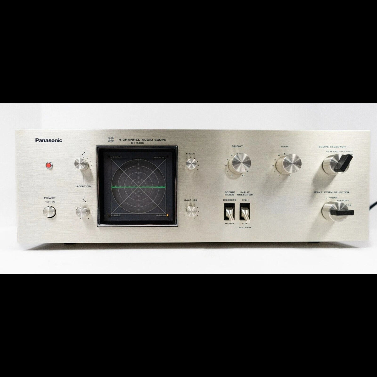 Panasonic / Technics SH-3433 4-Channel Audio Scope Waveform Silver - Panasonic/Technics-Audio-Exchange