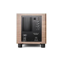 Rear controls and connections on the Sonus Faber Gravis II subwoofer