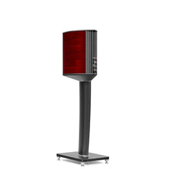 Rear view of Sonus Faber Guarneri G5 in Red Wood with Stealth Ultraflex vent and bi-wire terminals
