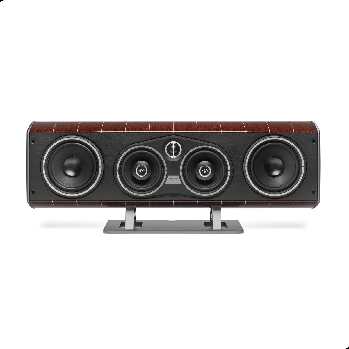Sonus Faber Vox G3 center channel speaker in Wenge Wood, front view