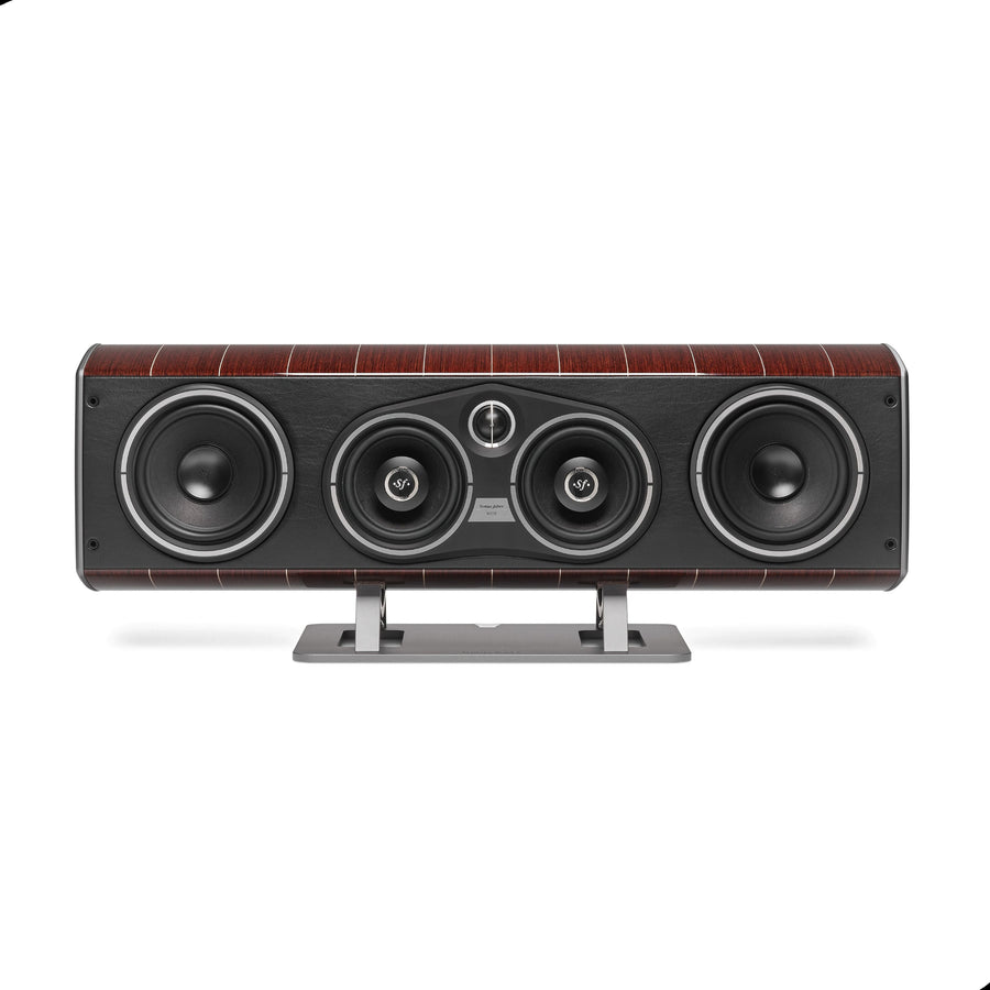 Sonus Faber Vox G3 center channel speaker in Wenge Wood, front view