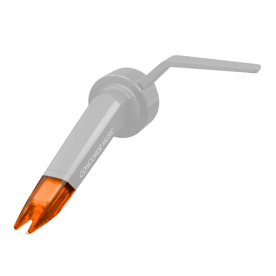 Ortofon Concorde Music Bronze replacement stylus, angled view