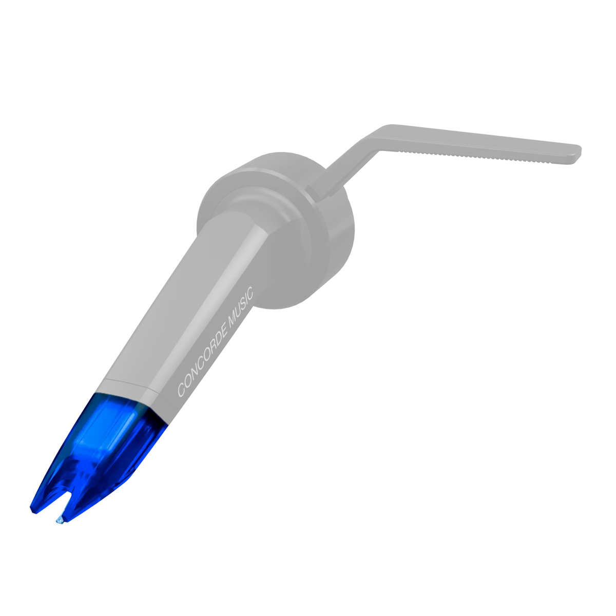 Ortofon Concorde Music Blue replacement stylus, angled view