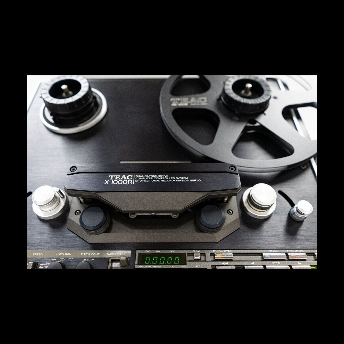 TEAC X-1000R BL Reel-To-Reel w Case, Org Take-Up, Hubs, Dust Cover, Stand, Boxes - TEAC-Audio-Exchange