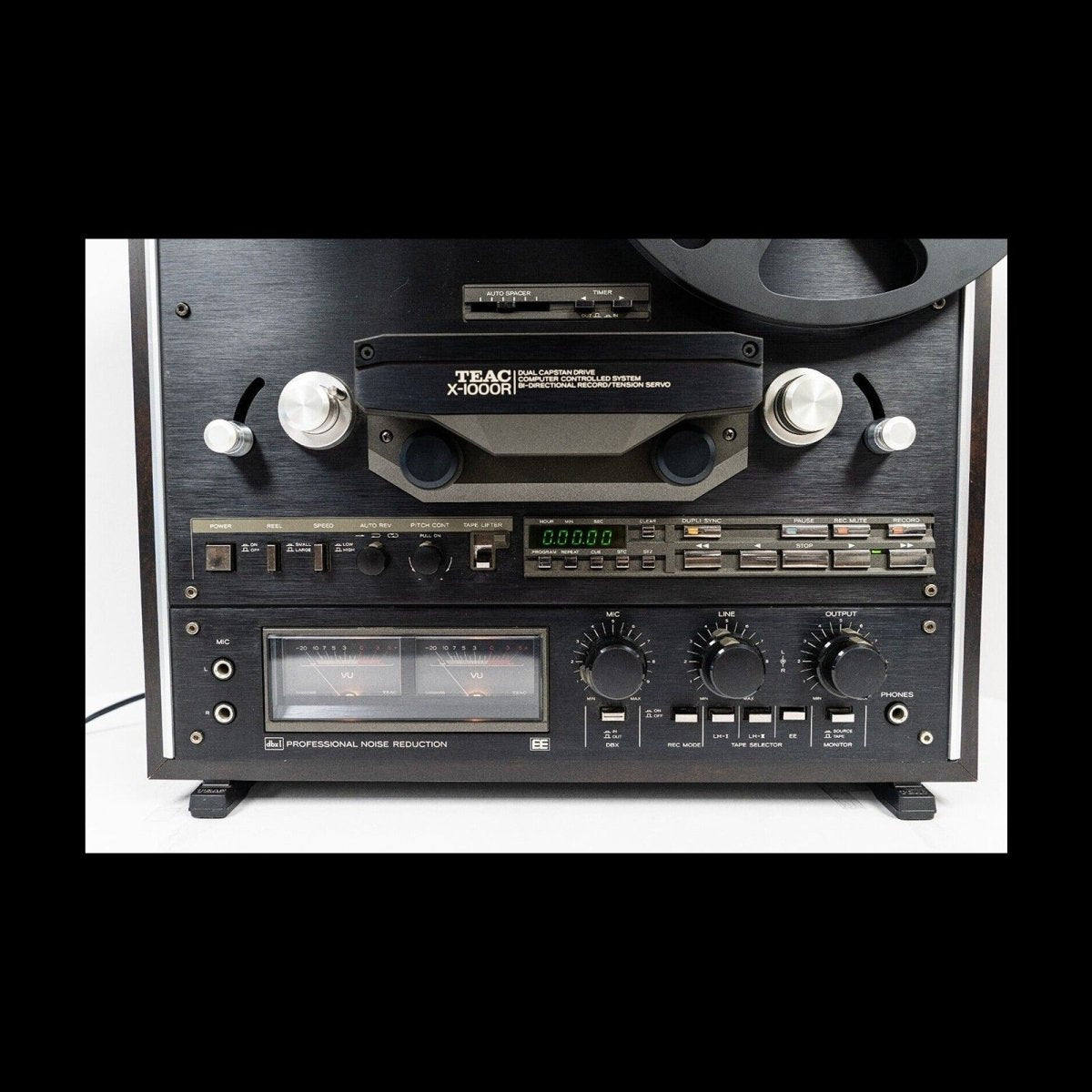 TEAC X-1000R BL Reel-To-Reel w Case, Org Take-Up, Hubs, Dust Cover, Stand, Boxes - TEAC-Audio-Exchange