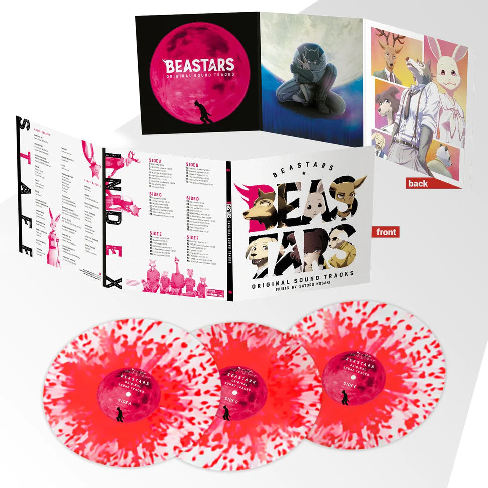 Beastars: Season 1 OST Clear 3LP Red Splatter Vinyl