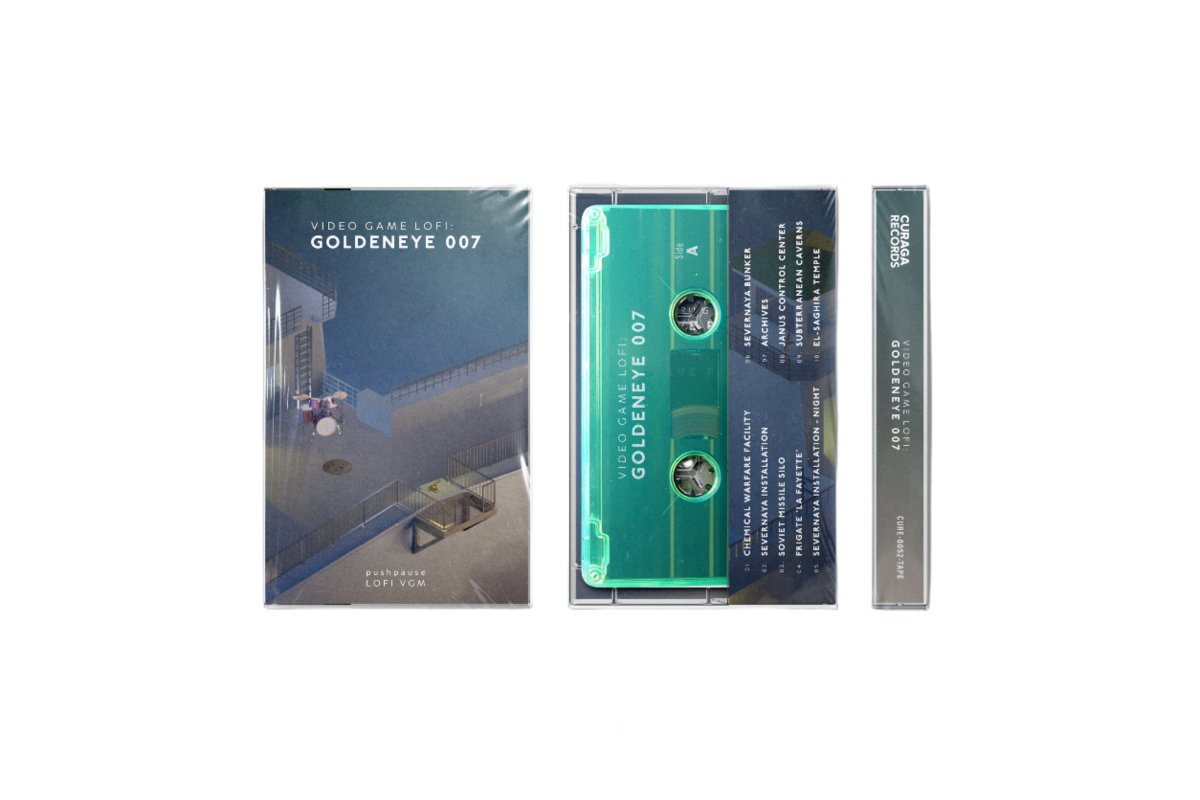 Video Game LoFi: GoldenEye 007 - pushpause (Cassette Tape) - Curaga Records-Audio-Exchange