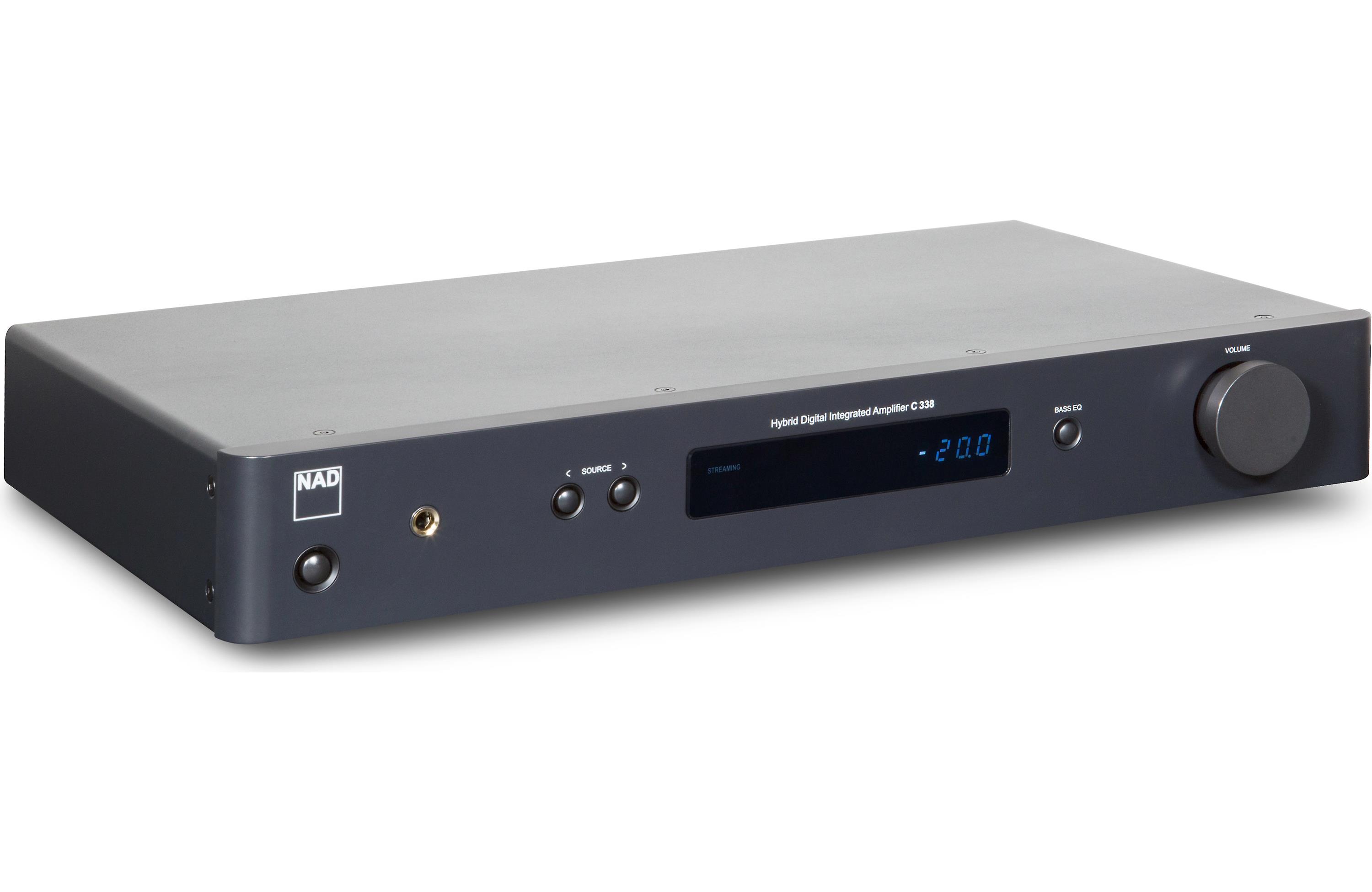 NAD C 338 Stereo integrated amplifier w/ built-in DAC, Wi-Fi, and Bluetooth