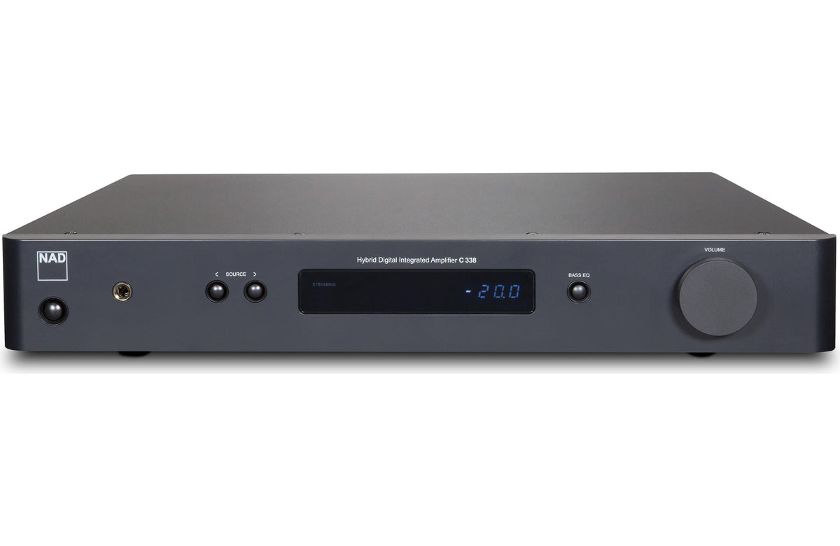 NAD C 338 Stereo integrated amplifier w/ built-in DAC, Wi-Fi, and Bluetooth