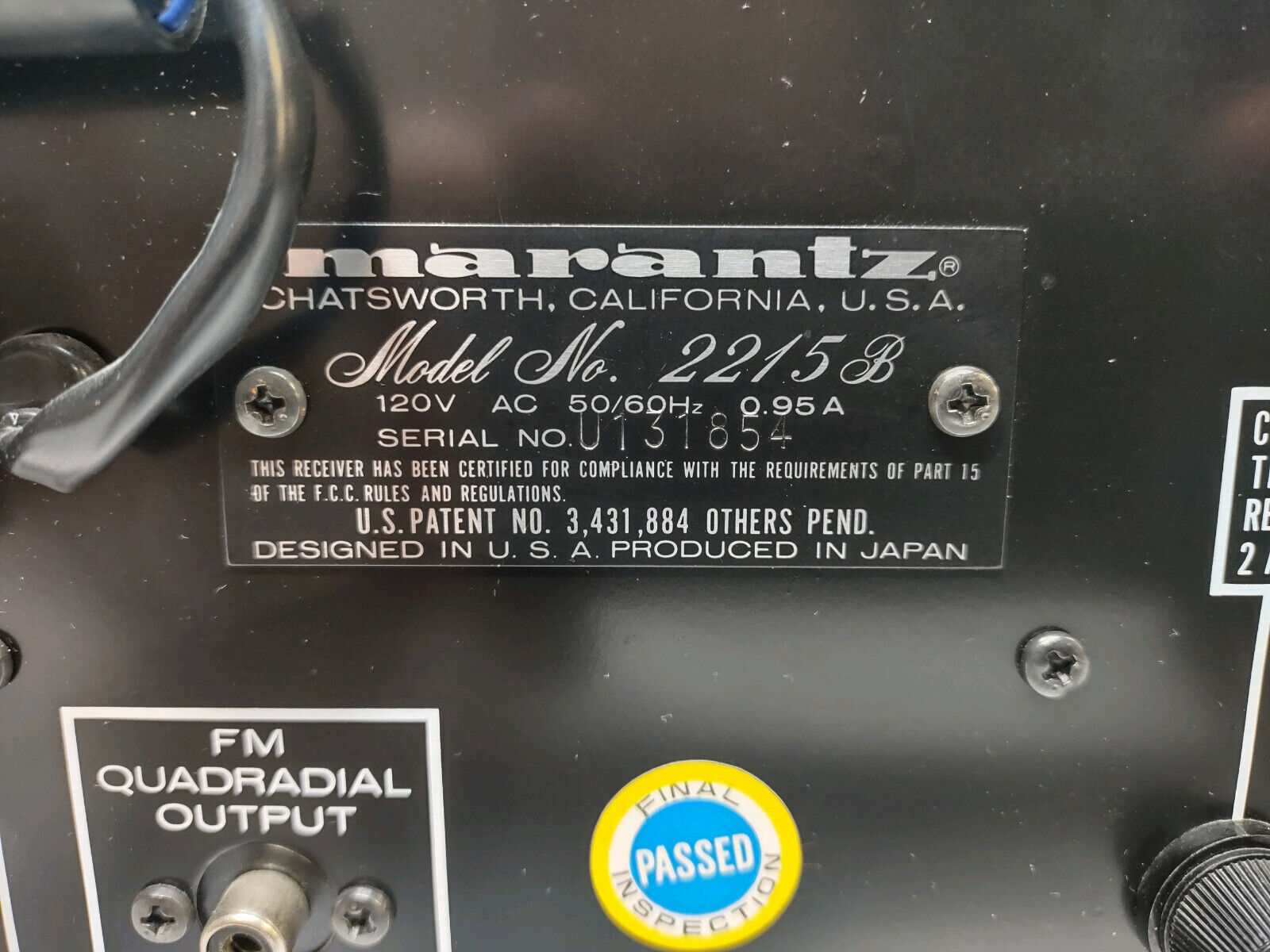 Marantz - Model 2215B Stereo Receiver (LED Upgrade)