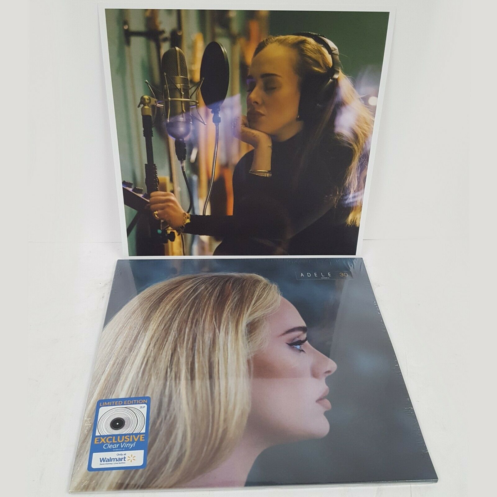 Adele – 30 – 2xLP Clear Vinyl (Walmart Exclusive with 12” x 12” Print) - SEALED