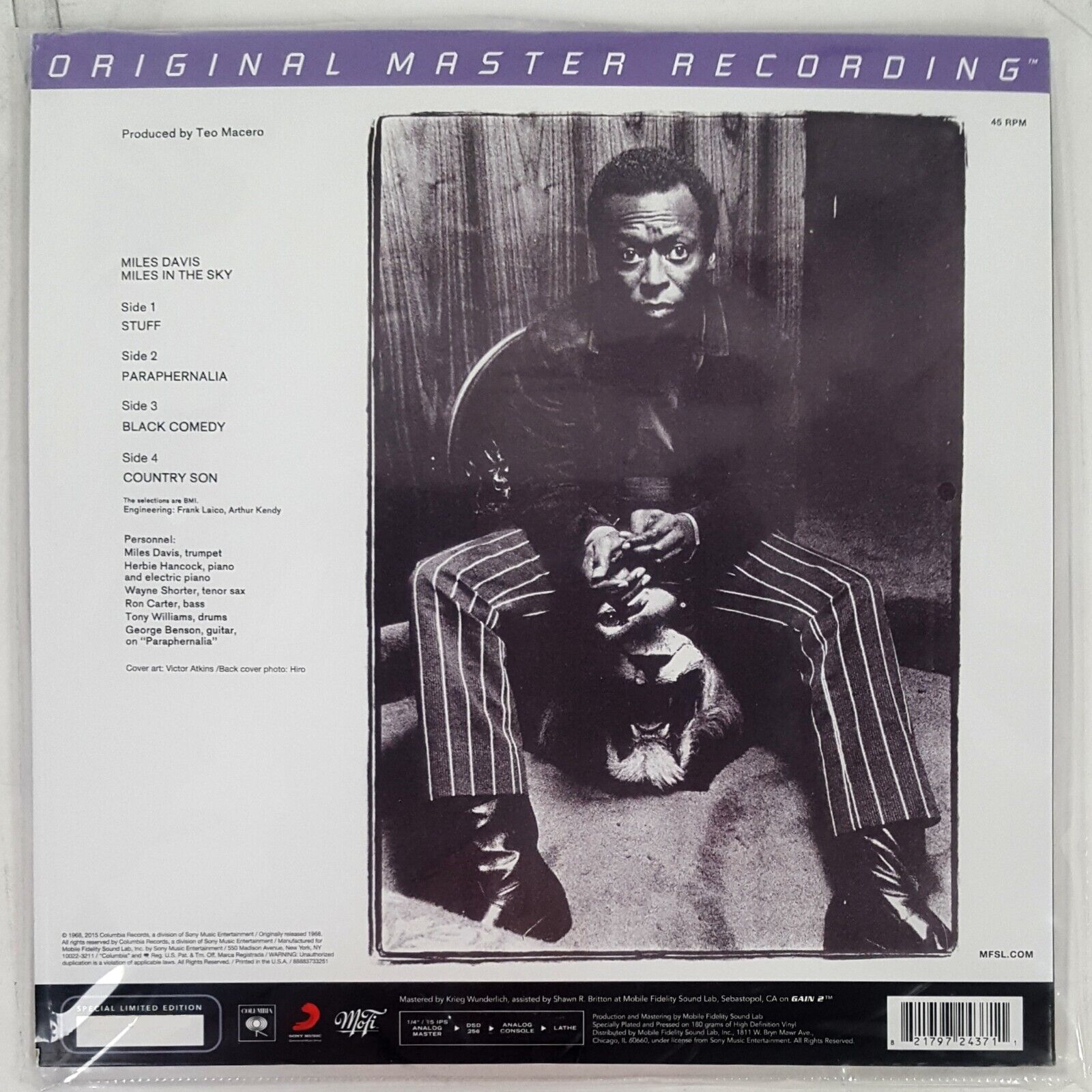 Miles Davis ‎– Miles In the Sky– Original Master Recording (MoFi) - SEALED NEW