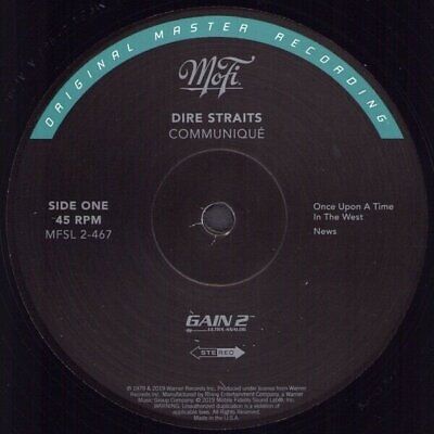 Dire Straits ‎– Communiqué – 2xLp 45rpm MFSL (MoFi) Audiophile Vinyl