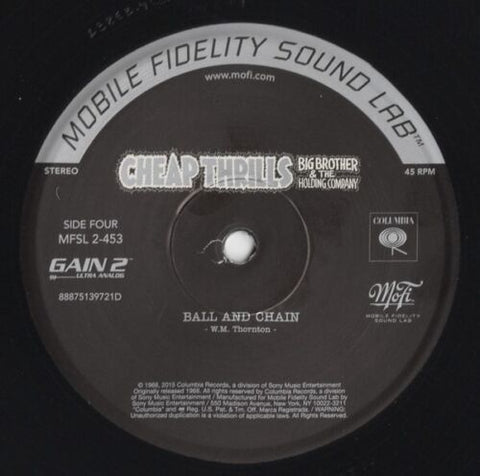 Big Brother & Holding Co. ‎– Cheap Thrills 2xLP 45RPM ‎– (MoFi) Audiophile NEW