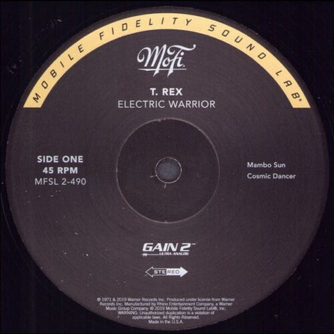 T. Rex ‎– Electric Warrior ‎– 2xLP 45 RPM Mobile Fidelity (MoFi)